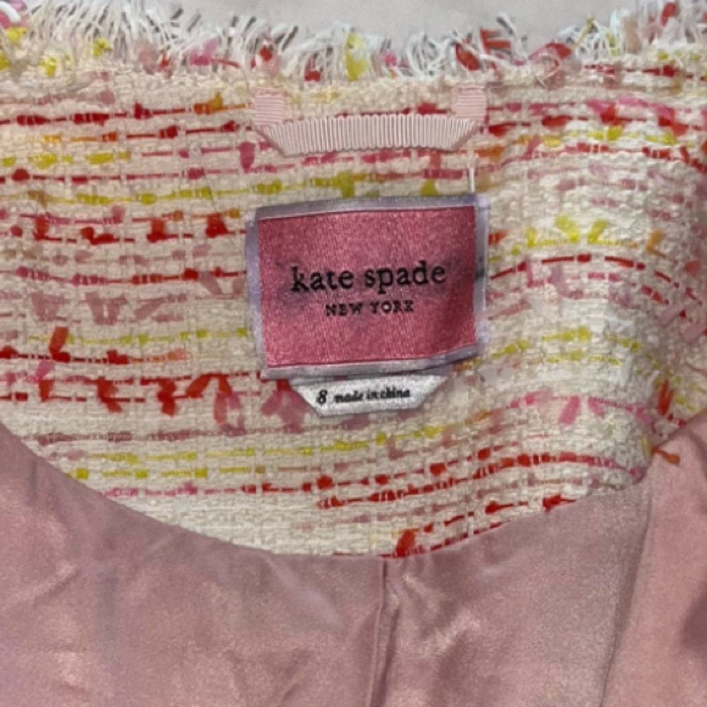 Kate Spade Tweed Chic Multicolor Jacket - Picture 10 of 13